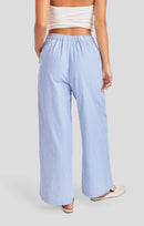 Windows Down Pants in Blue Ivory - back crop view