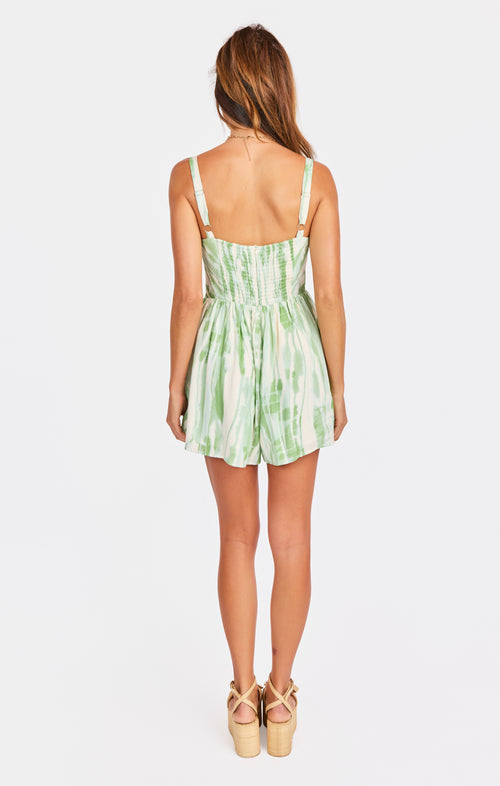 Tropical Storm Romper in Color - back view
