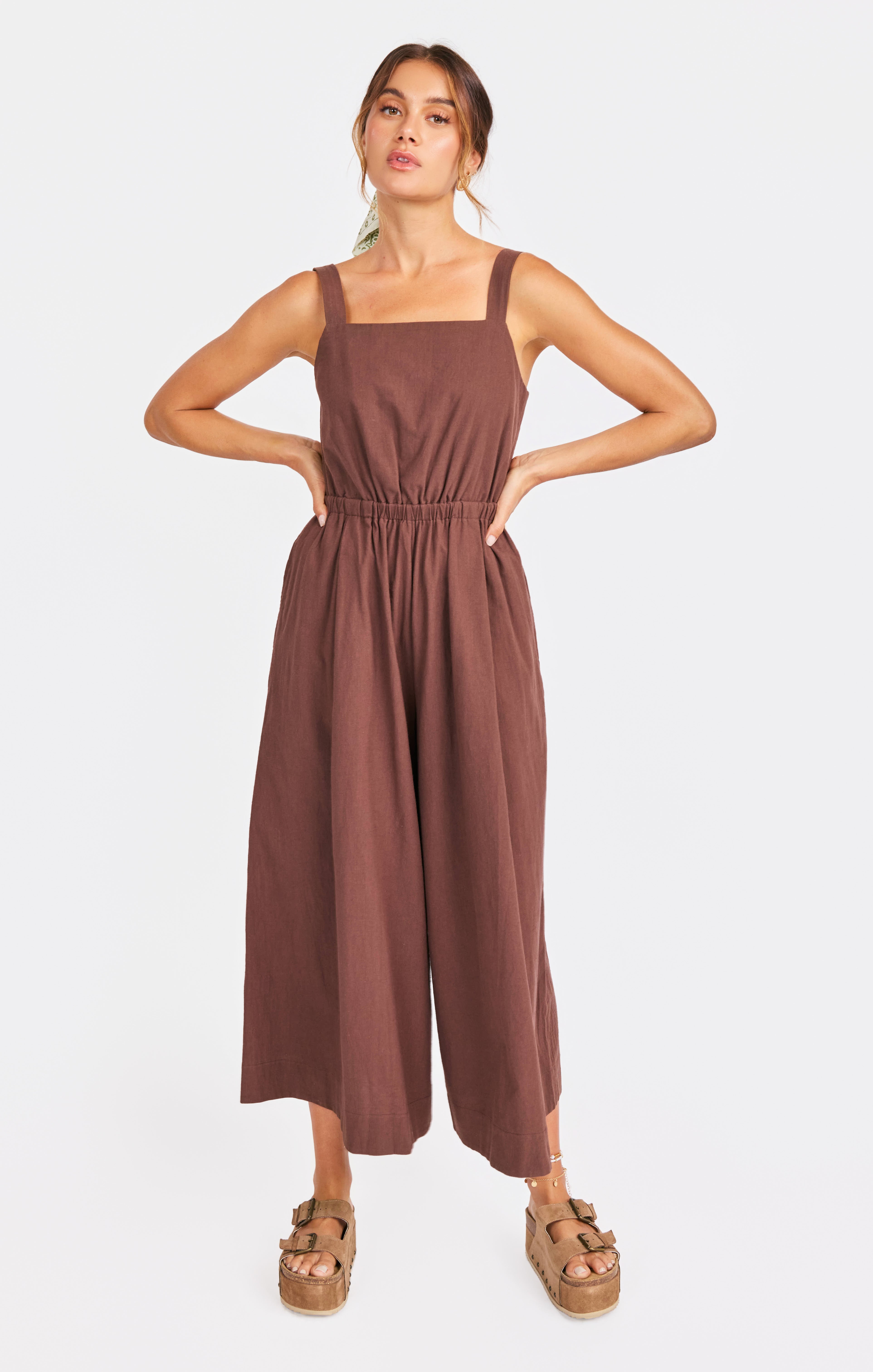 Myka Jumpsuit in Color - front view