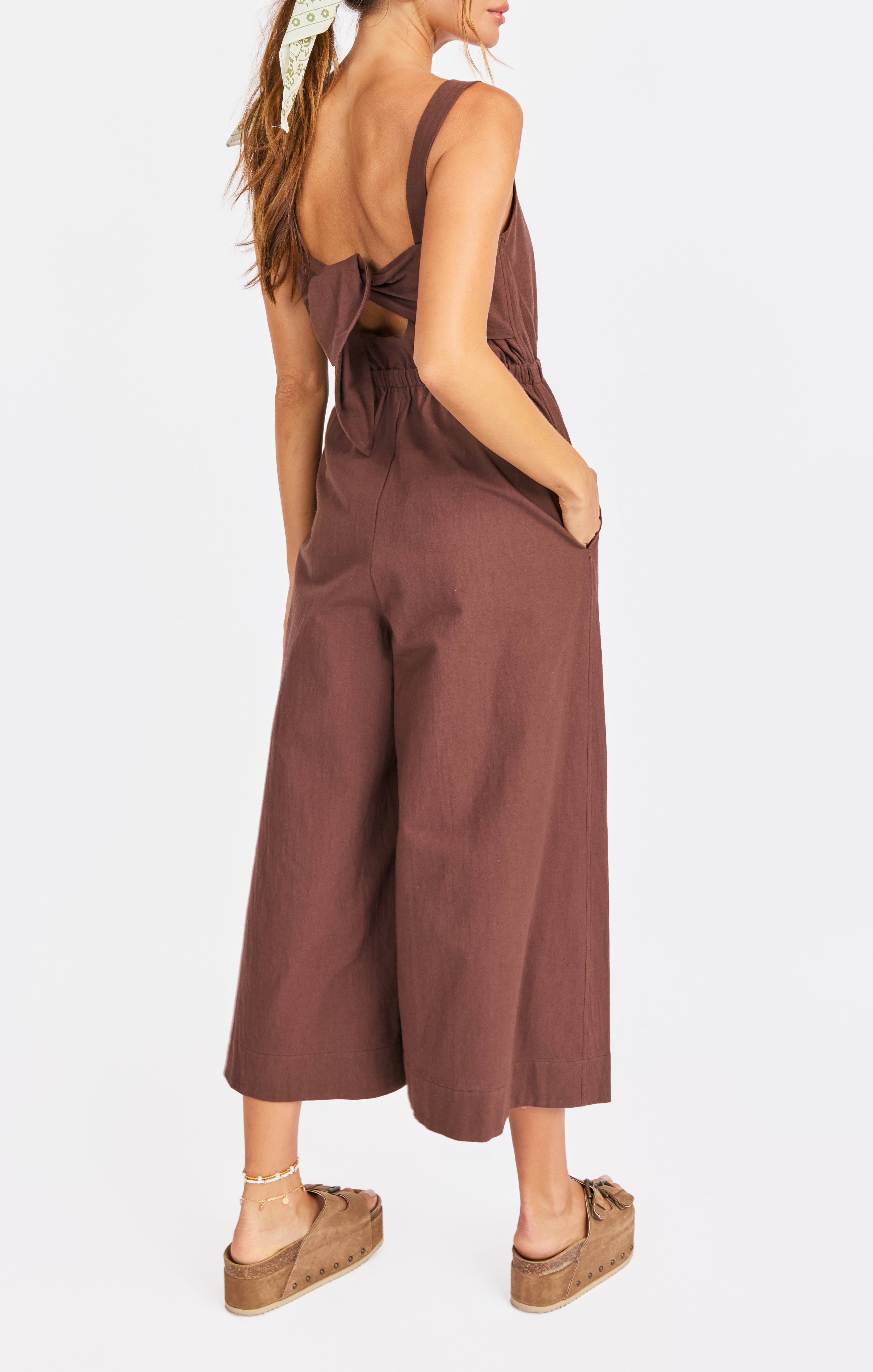 Myka Jumpsuit in Color - back crop view