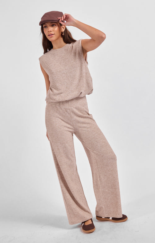 Teacake Bubble Tank in Heather Taupe - mood image