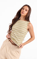 Grassland Knit Top in Fern Multi - mood image