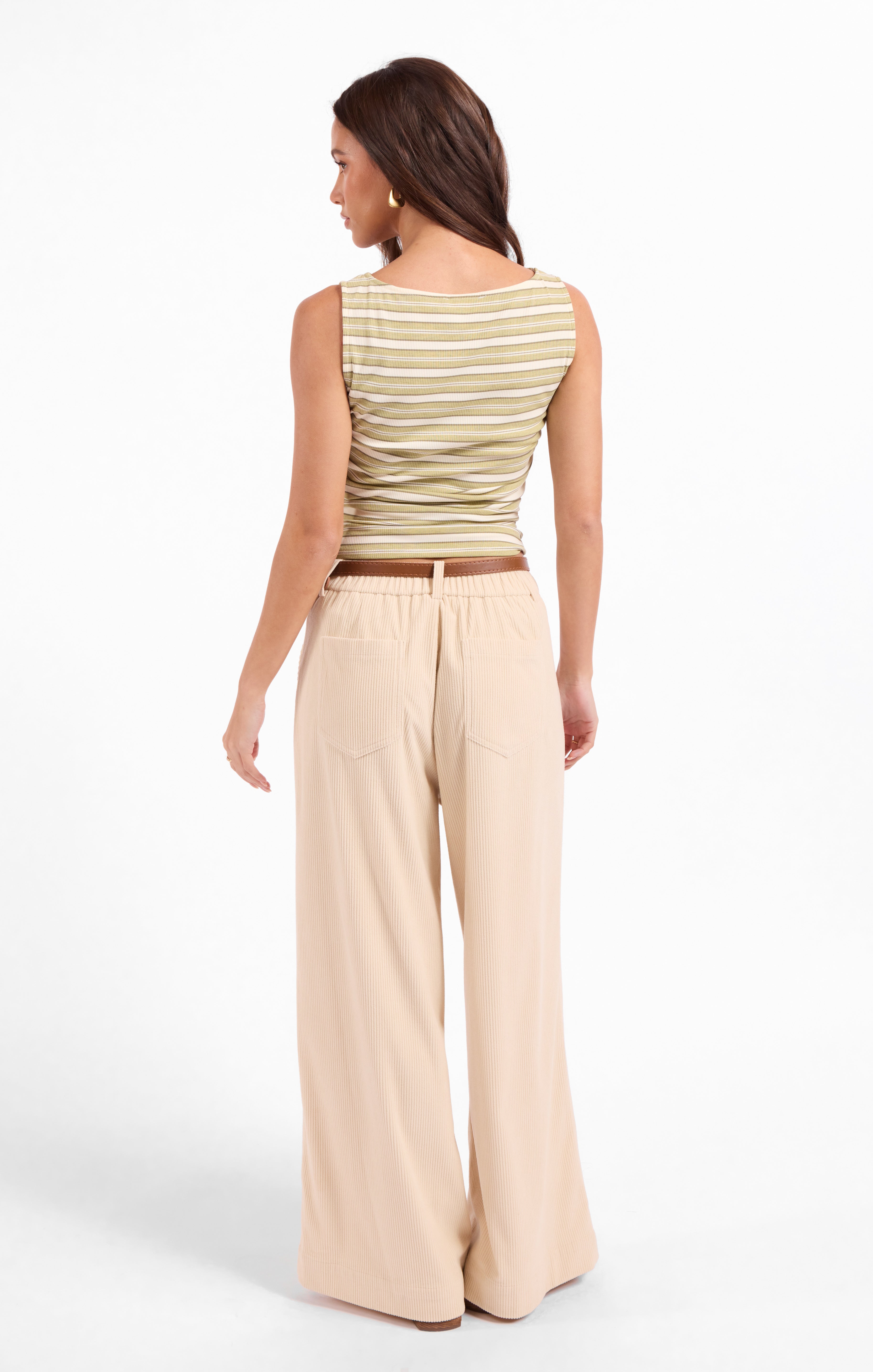 Grassland Knit Top in Fern Multi - back view