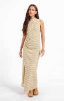 Grassland Dress in Fern Multi - front crop view