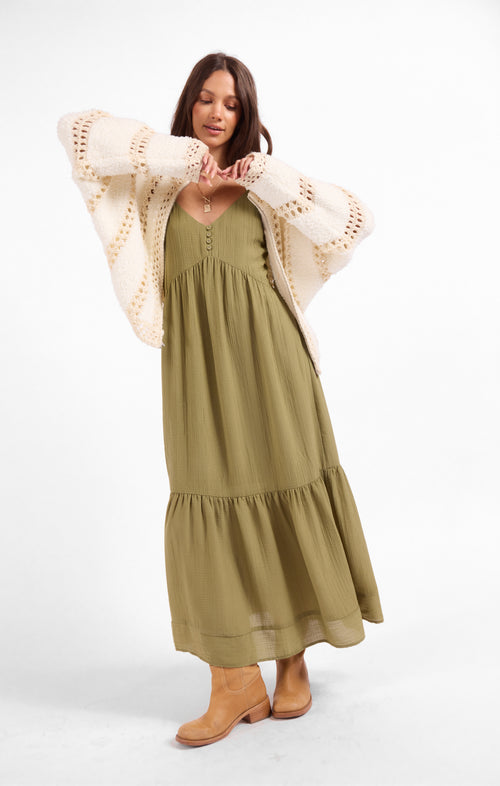 Fluffy Clouds Zip Sweater in Ivory Cream - mood image