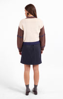 Sweet Rose Jacquard Zip Sweater Jacket