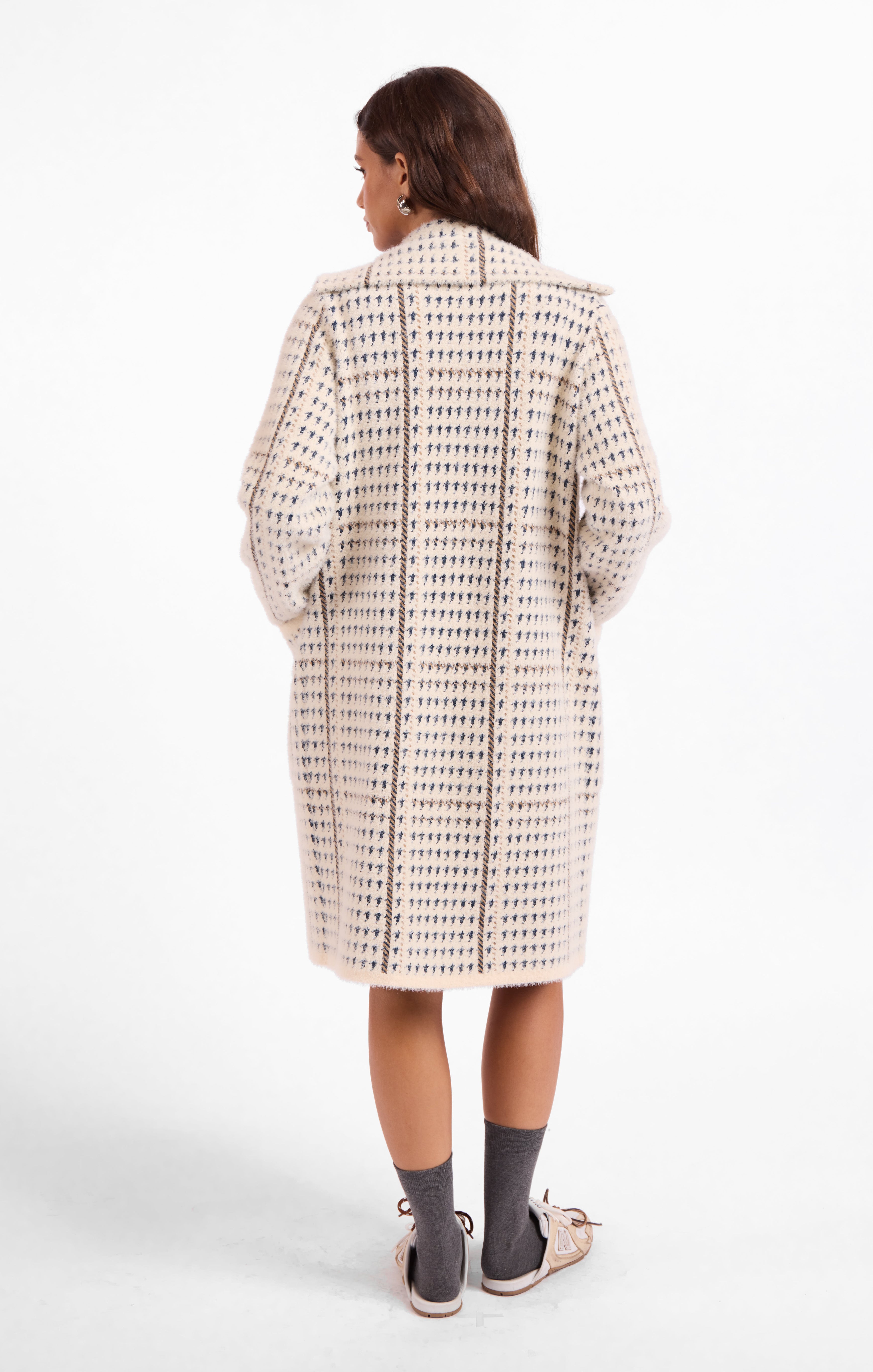 Marceau Houndstooth Coat