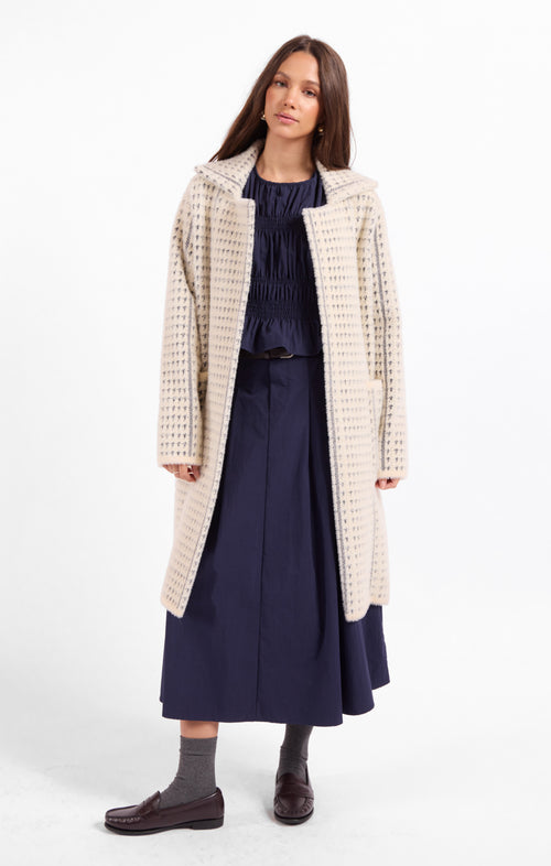 Marceau Houndstooth Coat
