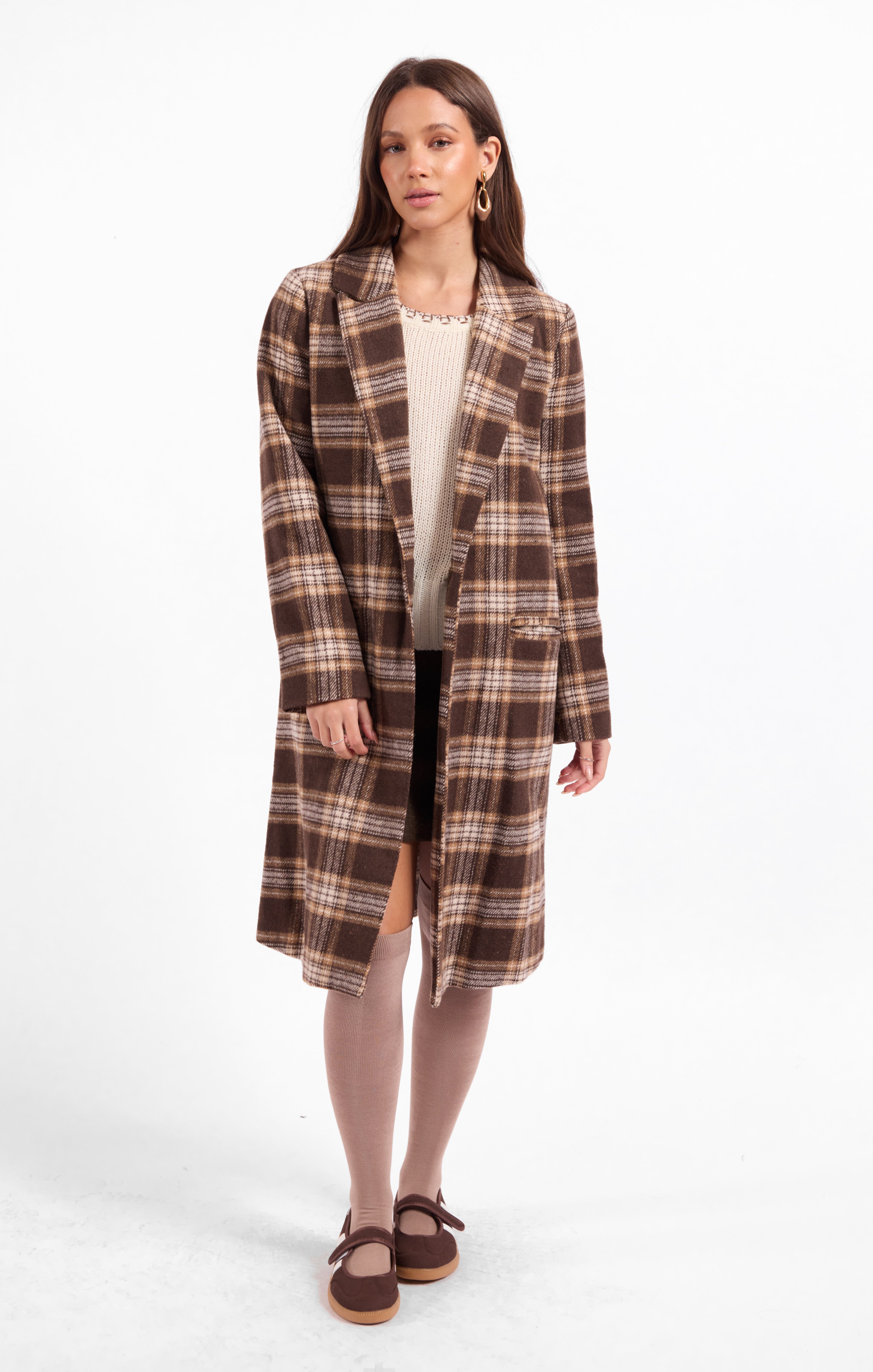 Columbia Plaid Coat