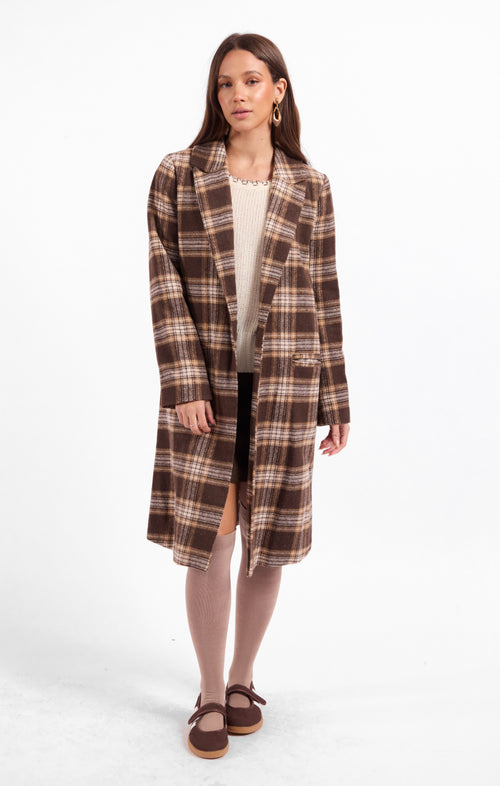 Columbia Plaid Coat