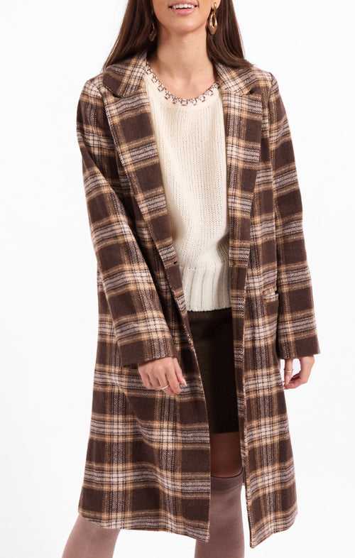 Columbia Plaid Coat