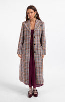 Flower Bed Plaid Coat