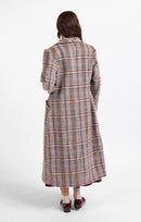 Flower Bed Plaid Coat