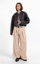 Academy Vegan Leather Bomber