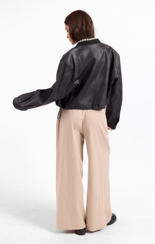 Academy Vegan Leather Bomber