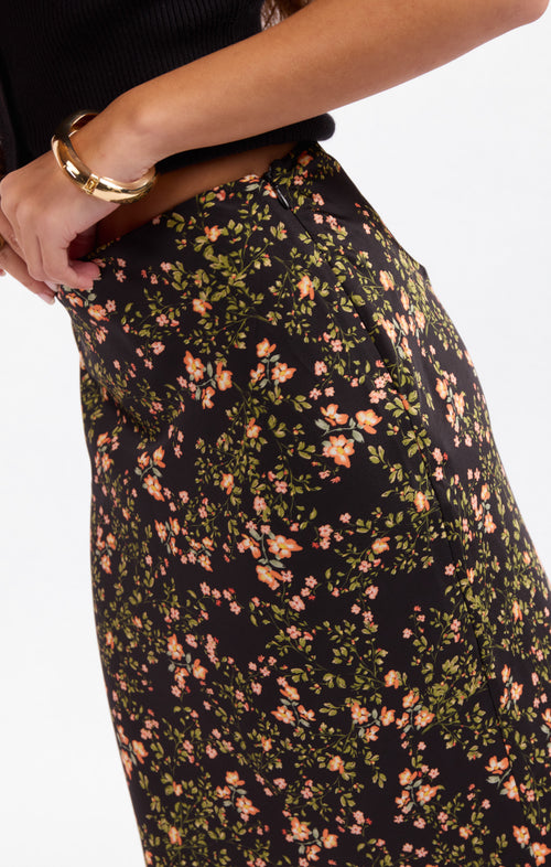 Urban Bloom Midi Skirt