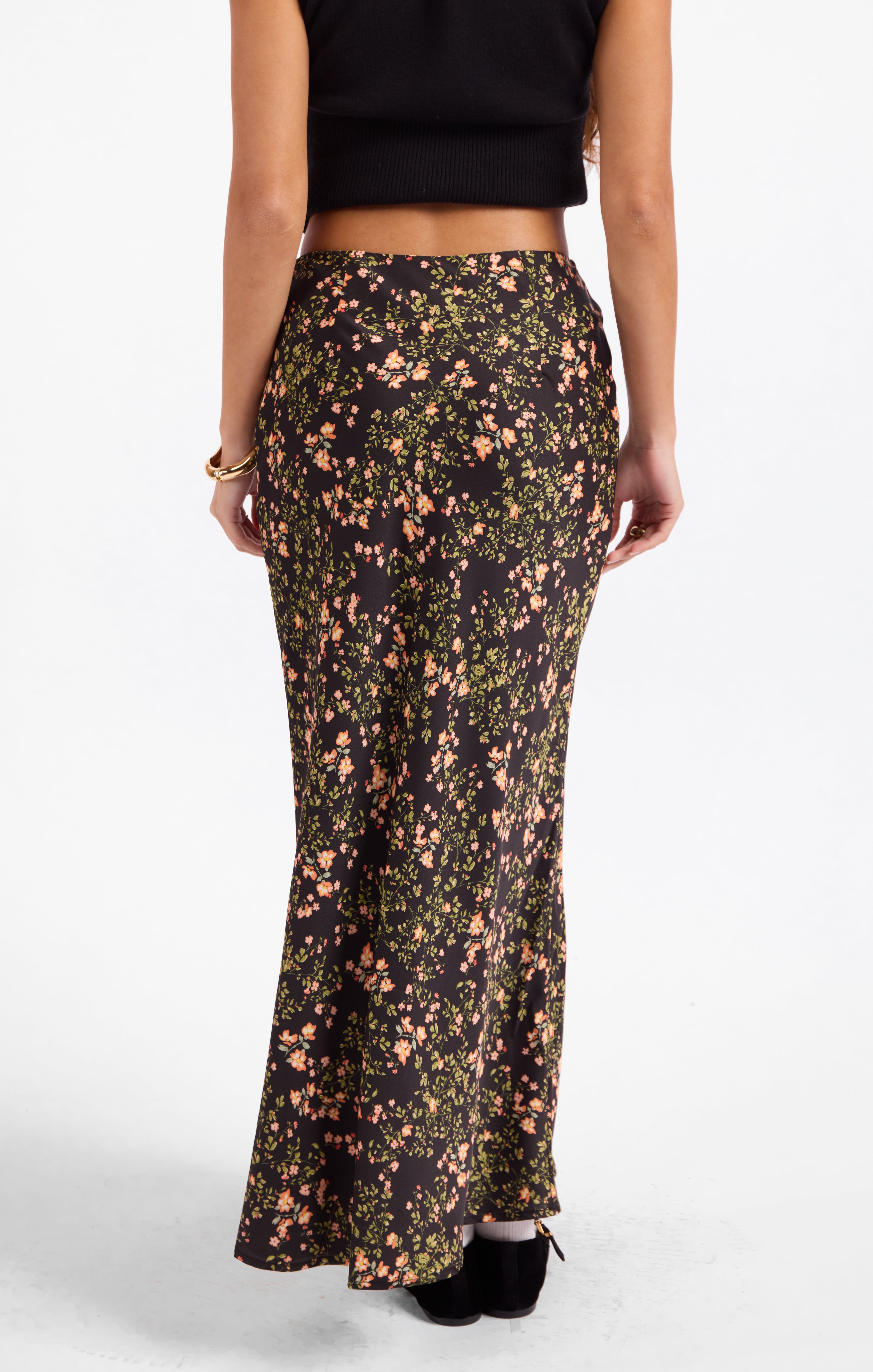 Urban Bloom Midi Skirt