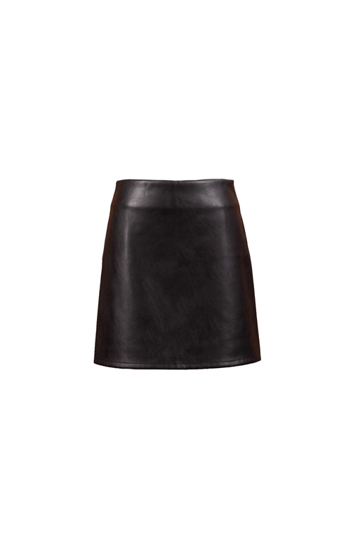 Academy Vegan Leather Mini Skirt