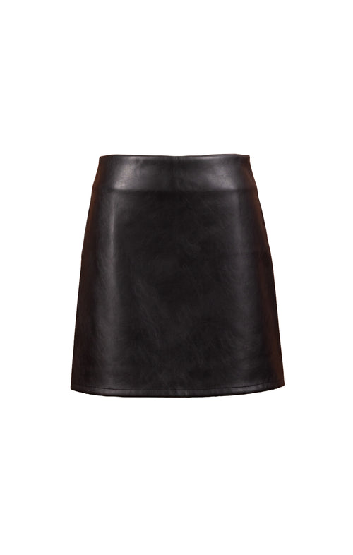 Academy Vegan Leather Mini Skirt