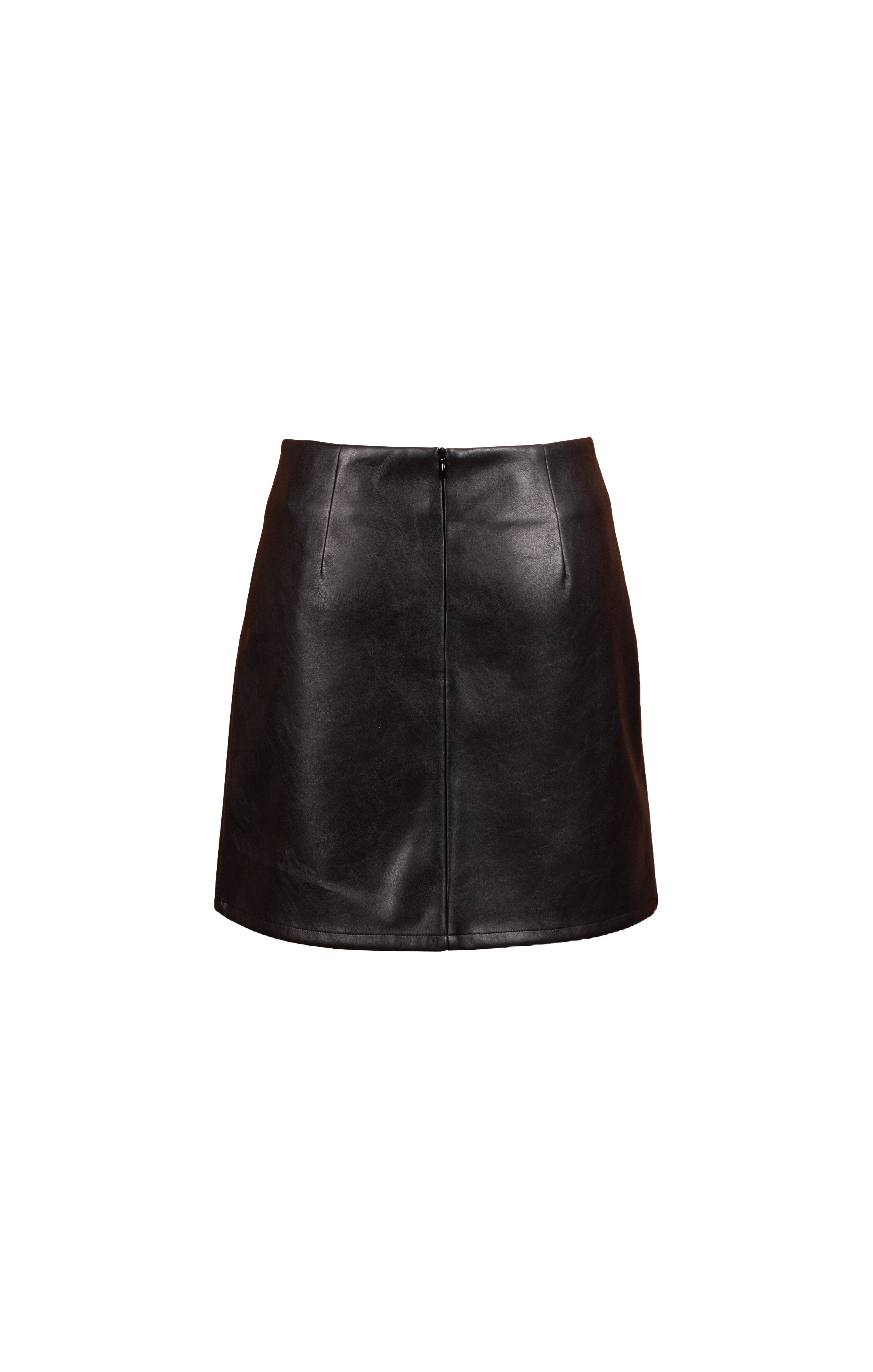 Academy Vegan Leather Mini Skirt