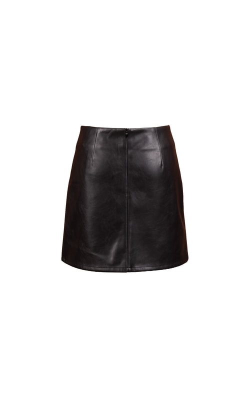 Academy Vegan Leather Mini Skirt