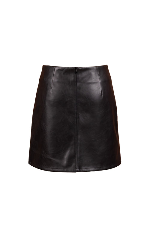 Academy Vegan Leather Mini Skirt