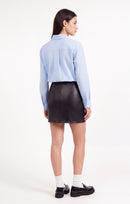 Academy Vegan Leather Mini Skirt