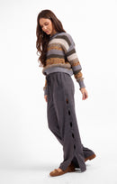 Rhea Button Pants in Stone Grey - mood image