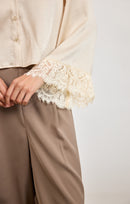 Darlin Lace Trim Blouse