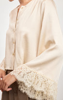 Darlin Lace Trim Blouse