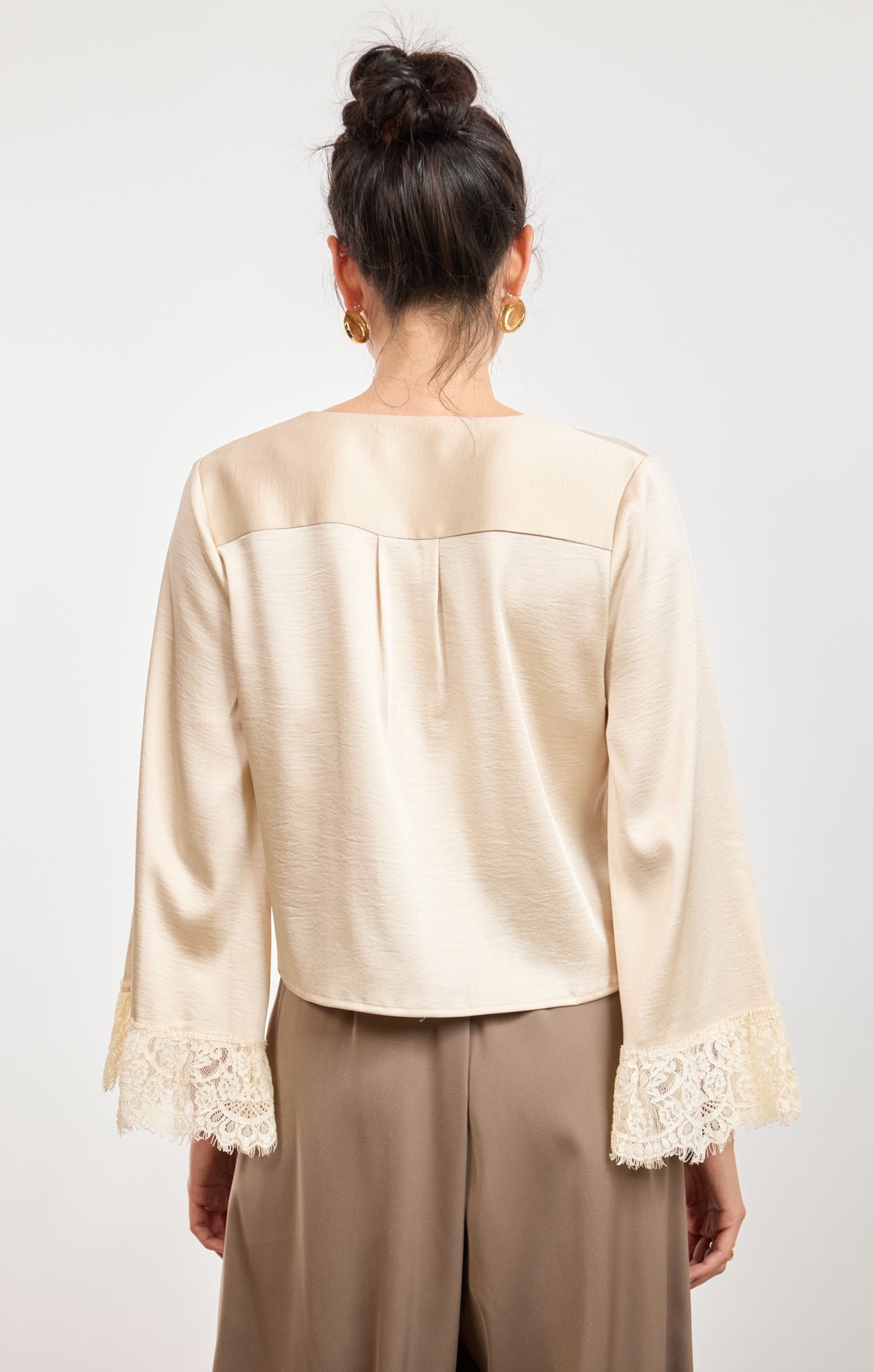 Darlin Lace Trim Blouse