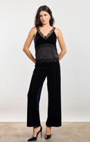 Cheryl Velvet Mix Top