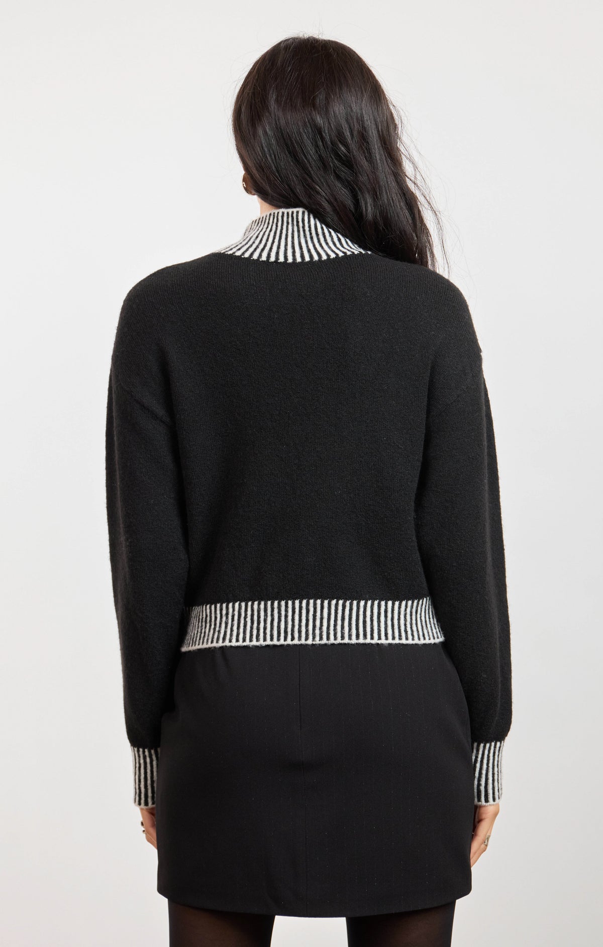 Stacey Contrast Rib Sweater