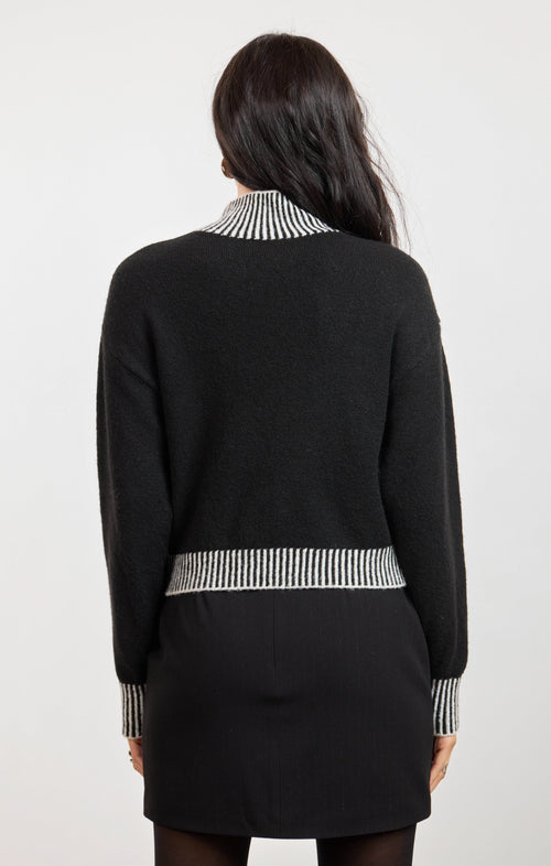 Stacey Contrast Rib Sweater