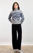 Provence Floral Jacquard Sweater