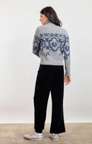 Provence Floral Jacquard Sweater