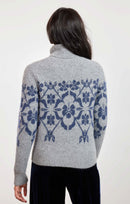 Provence Floral Jacquard Sweater