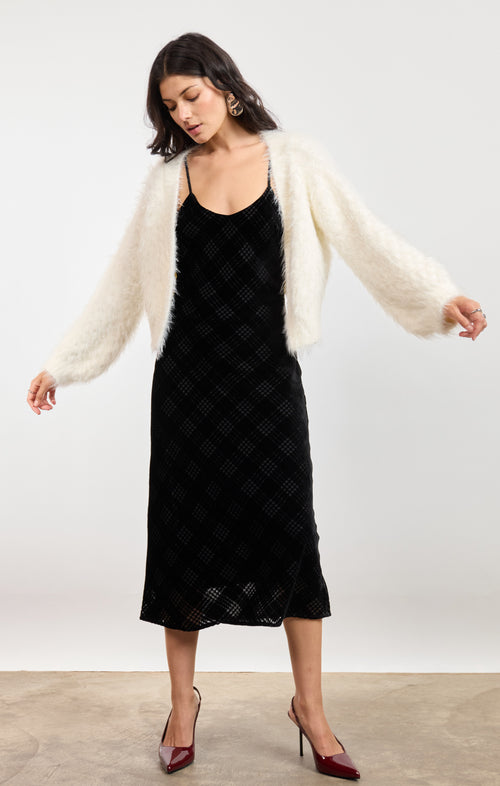 Brandy Feather Cardigan