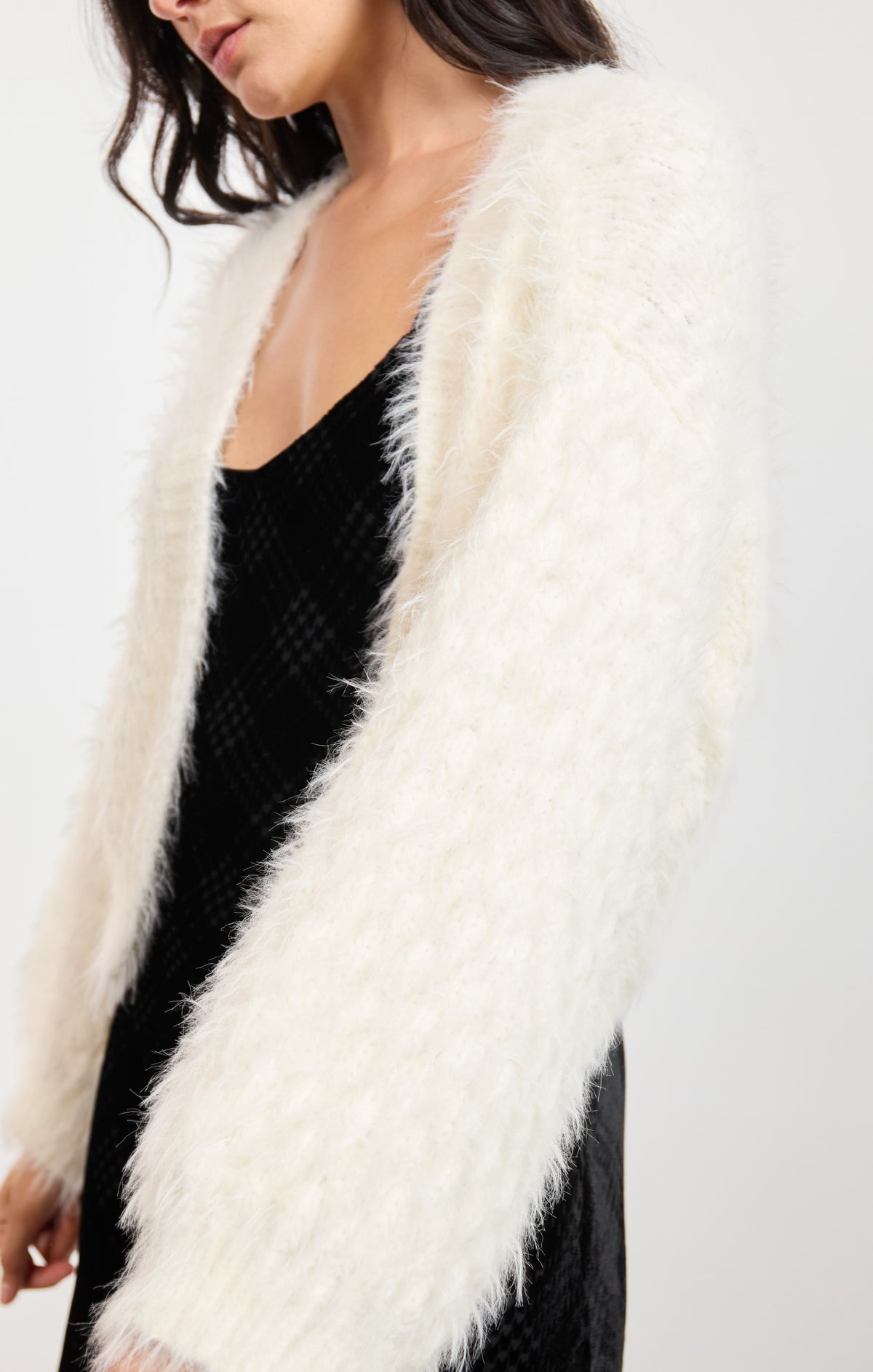 Brandy Feather Cardigan