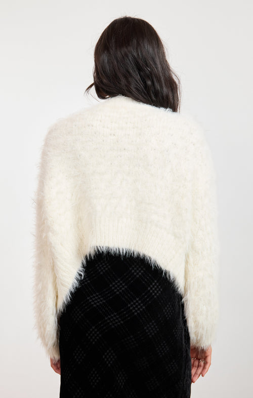 Brandy Feather Cardigan