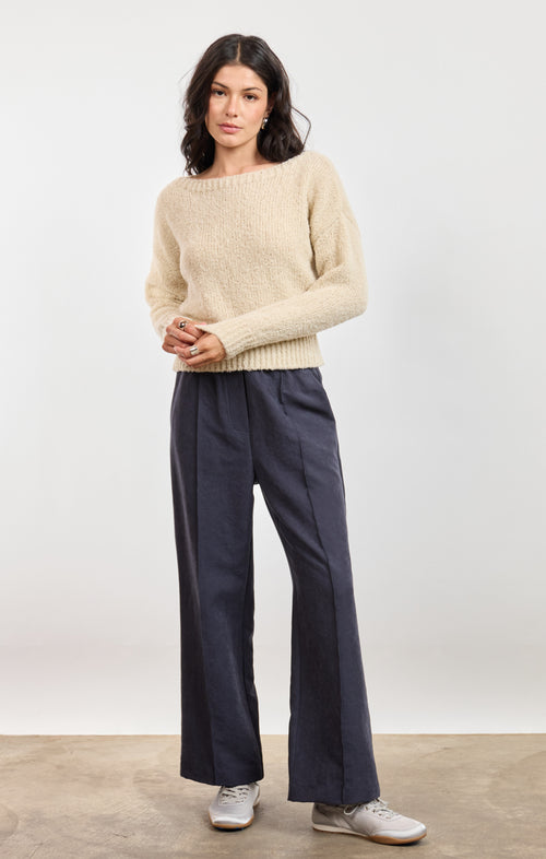 Indira Boat Neck Sweater