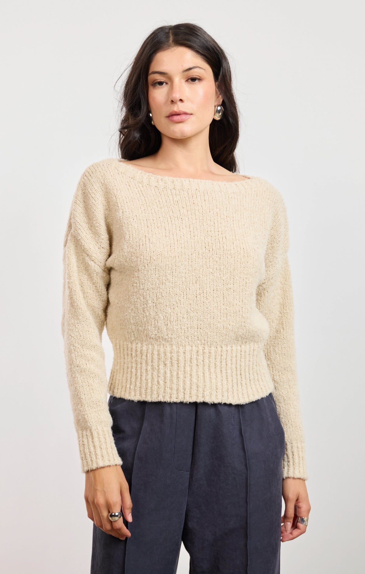 Indira Boat Neck Sweater