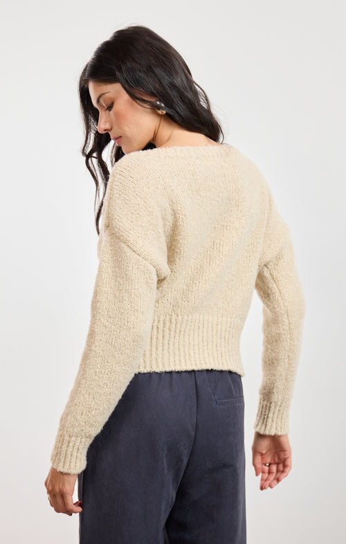 Indira Boat Neck Sweater