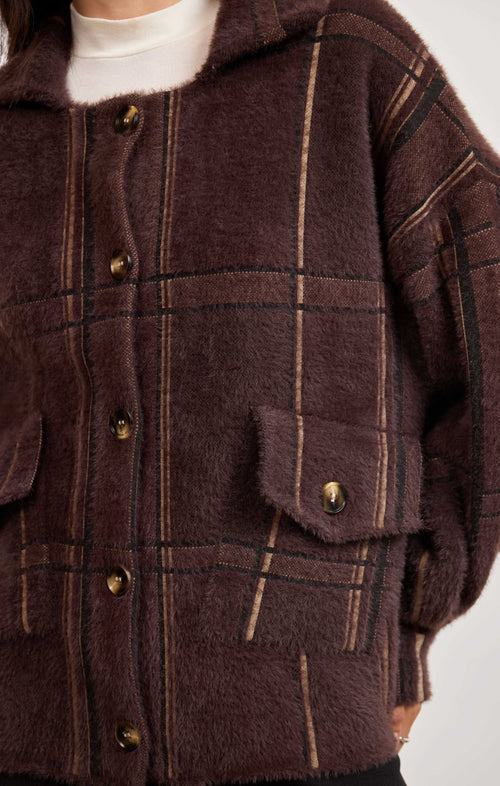 Lola Plaid Sweater Jacket