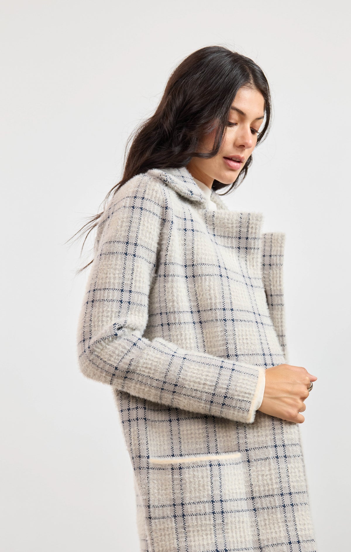 Marlo Plaid Coat